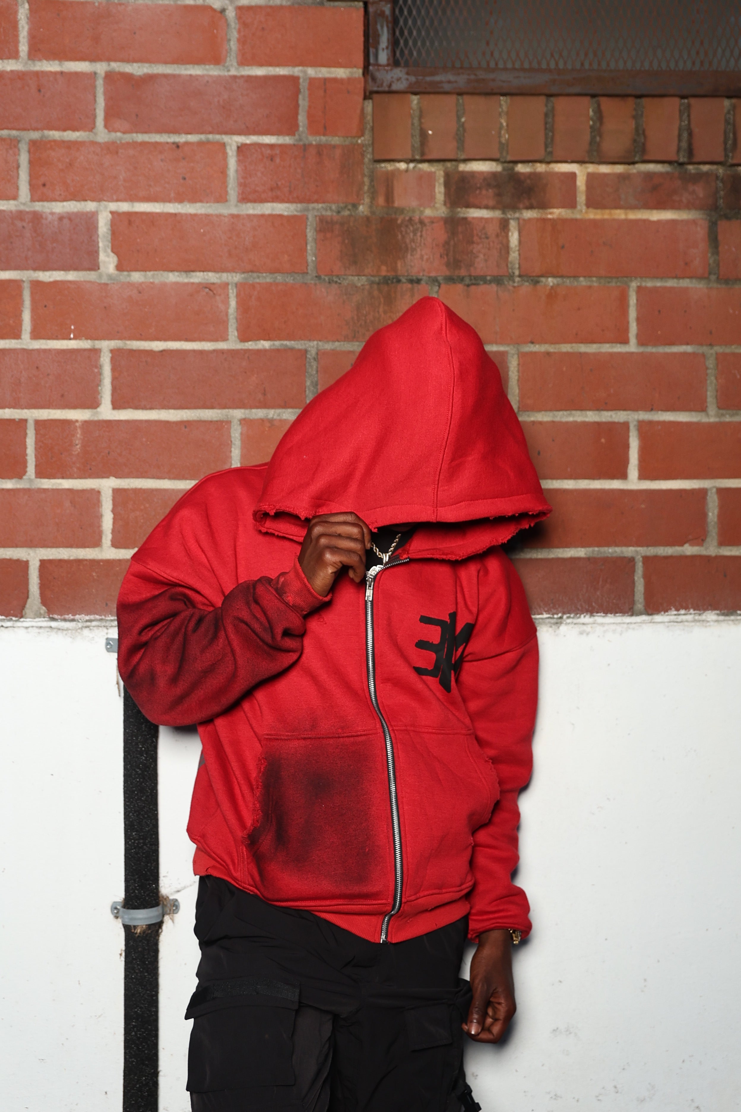 Crimson Heat Zip Hoodie