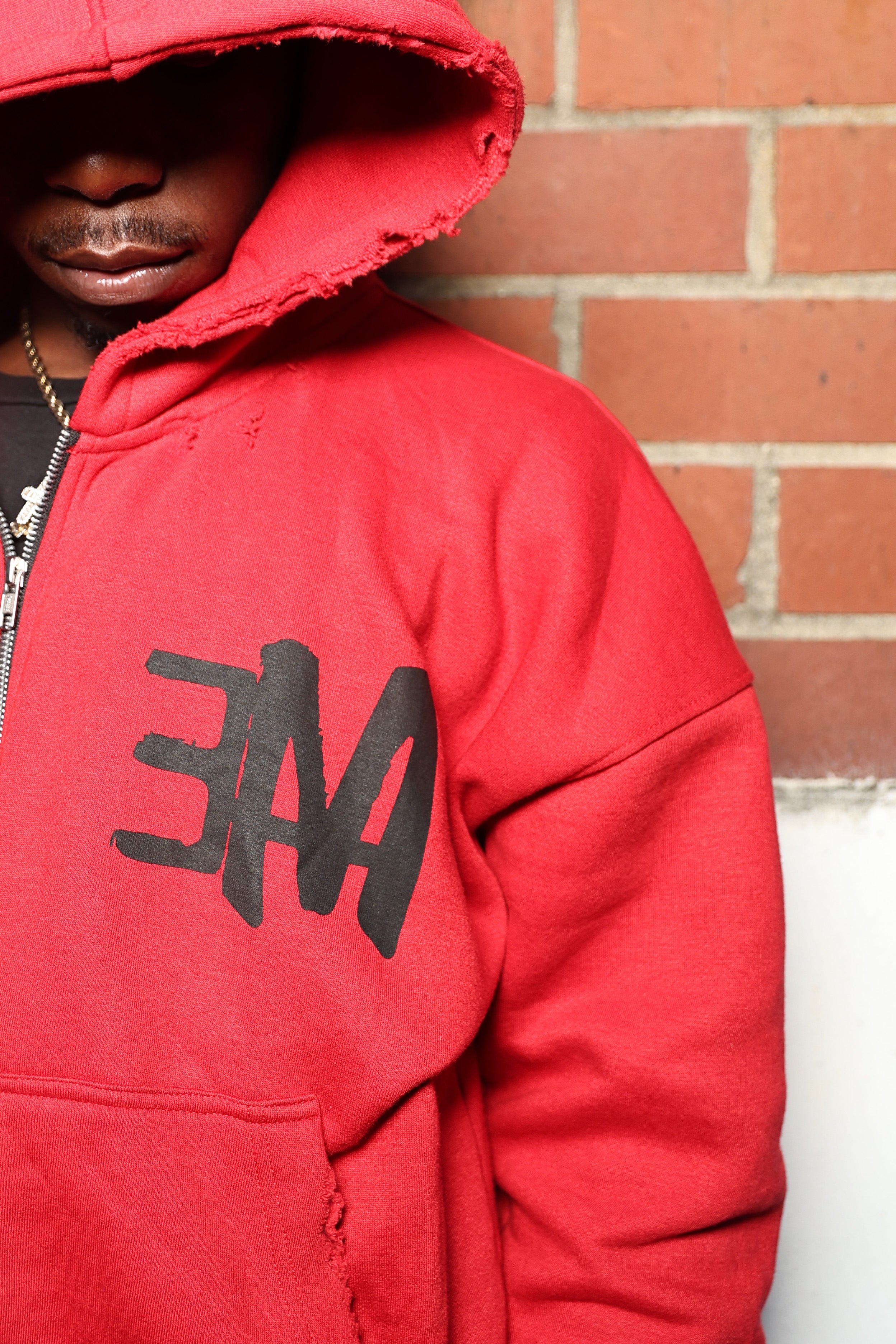 Crimson Heat Zip Hoodie